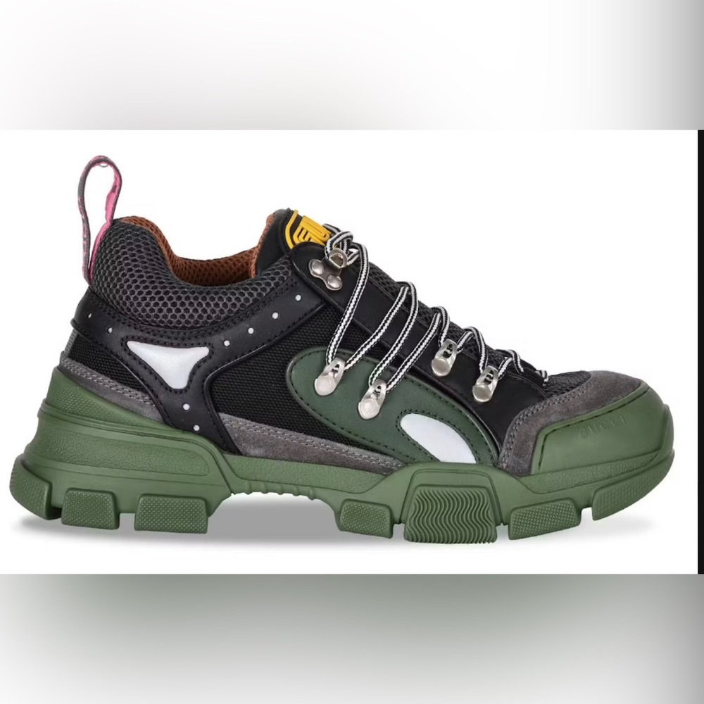 Gucci flash trek green sneaker